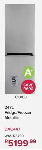 Game Defy Fridge/ Freezer Metallic offer