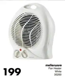 Save Hyper Mellerware Fan Heater White offer