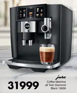 Save Hyper Jura Coffee Machine J8 Twin Diamond Black offer