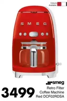 Save Hyper Smeg Retro Filter Coffee Machine Red offer