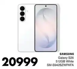 Save Hyper Samsung Galaxy S26 512GB White offer