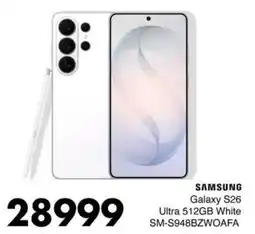 Save Hyper Samsung Galaxy S26 Ultra 512GB White offer