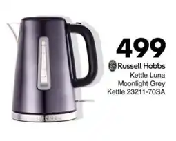 Save Hyper Russell Hobbs Kettle Luna Moonlight Grey Kettle offer