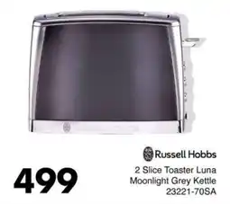 Save Hyper Russell Hobbs 2 Slice Toaster Luna Moonlight Grey Kettle offer