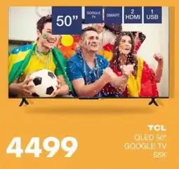 Save Hyper TCL QLED 50" Google TV S5K offer