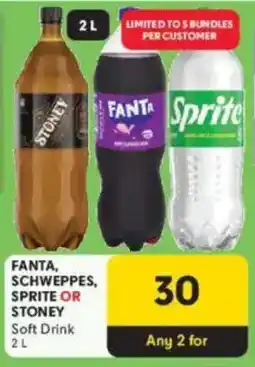 Makro Fanta, Schweppes, Sprite or Stoney Soft Drink offer