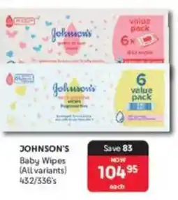 Makro Johnson's Baby Wipes offer