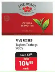 Makro Five Roses Tagless Teabags offer