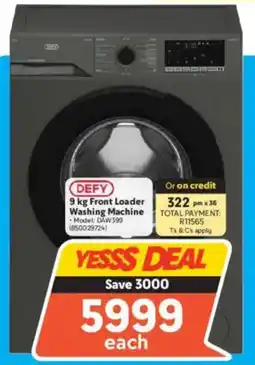Makro Defy Front Loader Washing Machine offer