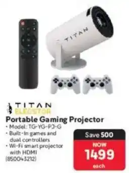 Makro Titan Elecstor Portable Gaming Projector offer