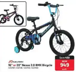 Makro Raleigh 16" or 20" Nexus 2.0 BMX Bicycle offer