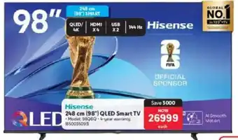 Makro Hisense 248 cm 98" QLED Smart TV offer