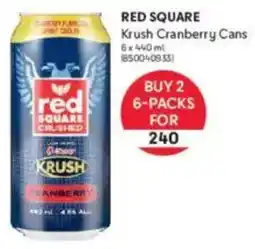 Makro Red Square Krush Cranberry Cans offer