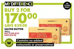 Woolworths Salted Butter offer