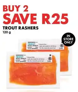 Woolworths Trout Rashers offer