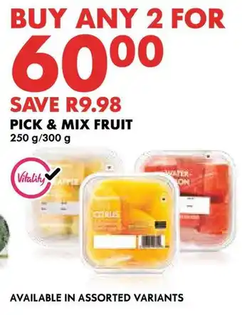Woolworths Pick & mix fruit offer
