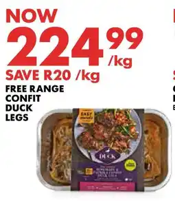 Woolworths Free range confit duck legs offer