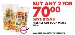 Woolworths Freshly cut soup mixes offer