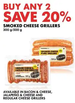 Woolworths Smoked cheese grillers offer
