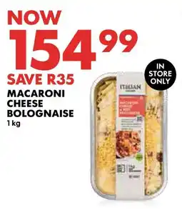 Woolworths Macaroni cheese bolognaise offer
