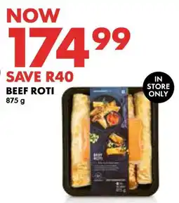 Woolworths Beef Roti offer