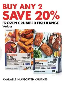 Woolworths Frozen crumbed fish range offer