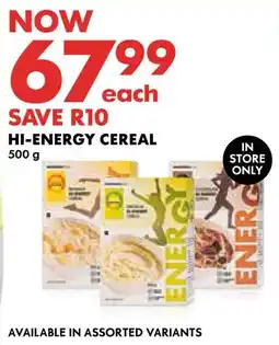Woolworths Hi-energy cereal offer