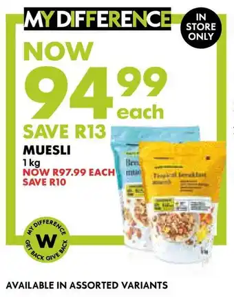 Woolworths Muesli offer