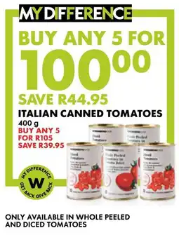 Woolworths Italian canned tomatoes offer