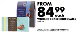 Woolworths Woolies boxed chocolates offer