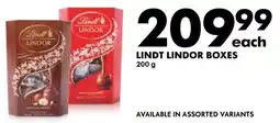 Woolworths Lindt lindor boxes offer