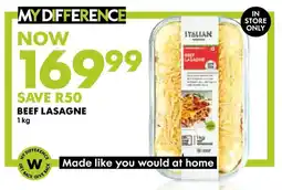 Woolworths Beef Lasagne offer