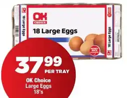 OK Foods OK Choice Large Eggs offer
