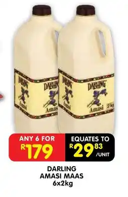 Shoprite DARLING AMASI MAAS 6x2kg offer