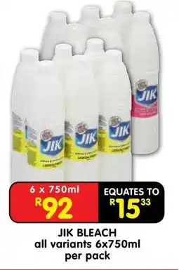 Shoprite Jik Bleach offer