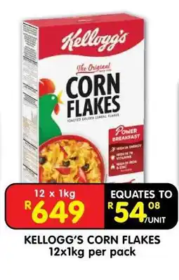 Shoprite KELLOGG'S CORN FLAKES 12x1kg per pack offer
