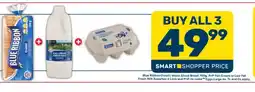 Pick n Pay Hypermarket Blue Ribbon Classic White Sliced Bread, Full Cream or Low Fat Fresh Milk, Eggs Large offer