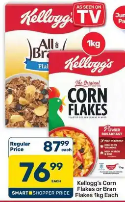 Pick n Pay Hypermarket Kellogg’s Corn Flakes or Bran Flakes 1kg offer
