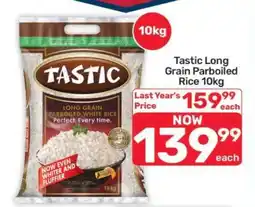 Pick n Pay Hypermarket Tastic Long Grain Parboiled Rice 10kg offer