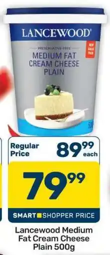 Pick n Pay Hypermarket Lancewood Medium Fat Cream Cheese Plain 500g offer