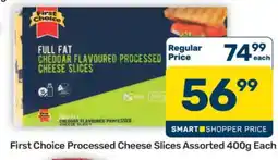 Pick n Pay Hypermarket First Choice Processed Cheese Slices Assorted 400g offer