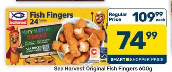 Pick n Pay Hypermarket Sea Harvest Original Fish Fingers 600g offer