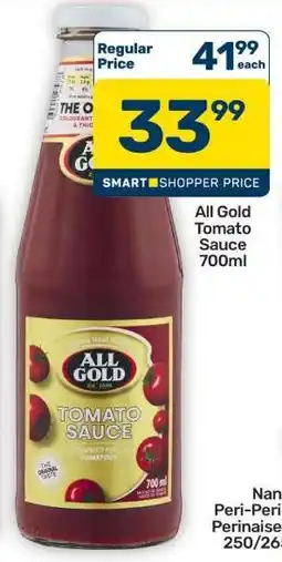 Pick n Pay Hypermarket All Gold Tomato Sauce-700ml offer