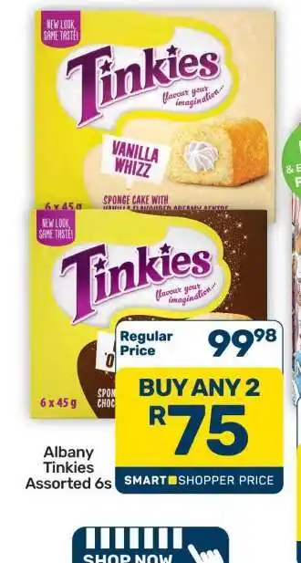 Pick n Pay Hypermarket Albany Tinkies Assorted 6s offer