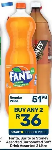 Pick n Pay Hypermarket Fanta, Sprite or Stoney Assorted Carbonated Soft Drink offer