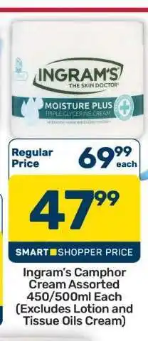 Pick n Pay Hypermarket Ingram’s Camphor Cream Assorted 450/500ml offer