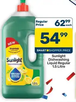 Pick n Pay Hypermarket Sunlight Dishwashing Liquid Regular 1.5 Litre offer
