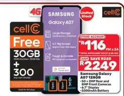 Pick n Pay Hypermarket Samsung Galaxy A07 128GB offer