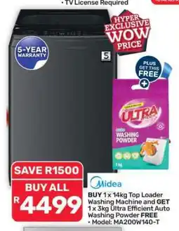 Pick n Pay Hypermarket Midea 14kg Top Loader Washing Machine offer