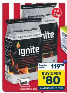 Pick n Pay Hypermarket Ignite Charcoal Briquettes 4kg offer
